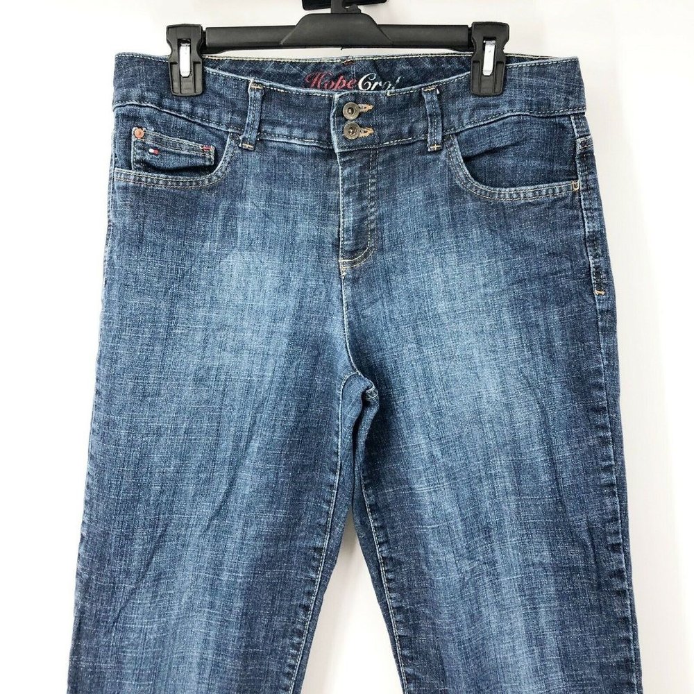 Tommy Hilfiger 10 Distressed Hope Crop Capri Jeans - Picture 2 of 7